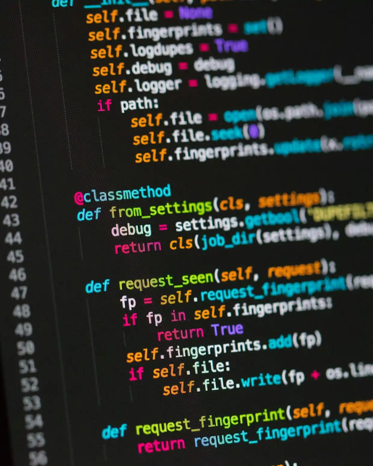 Backend engineer working on server code