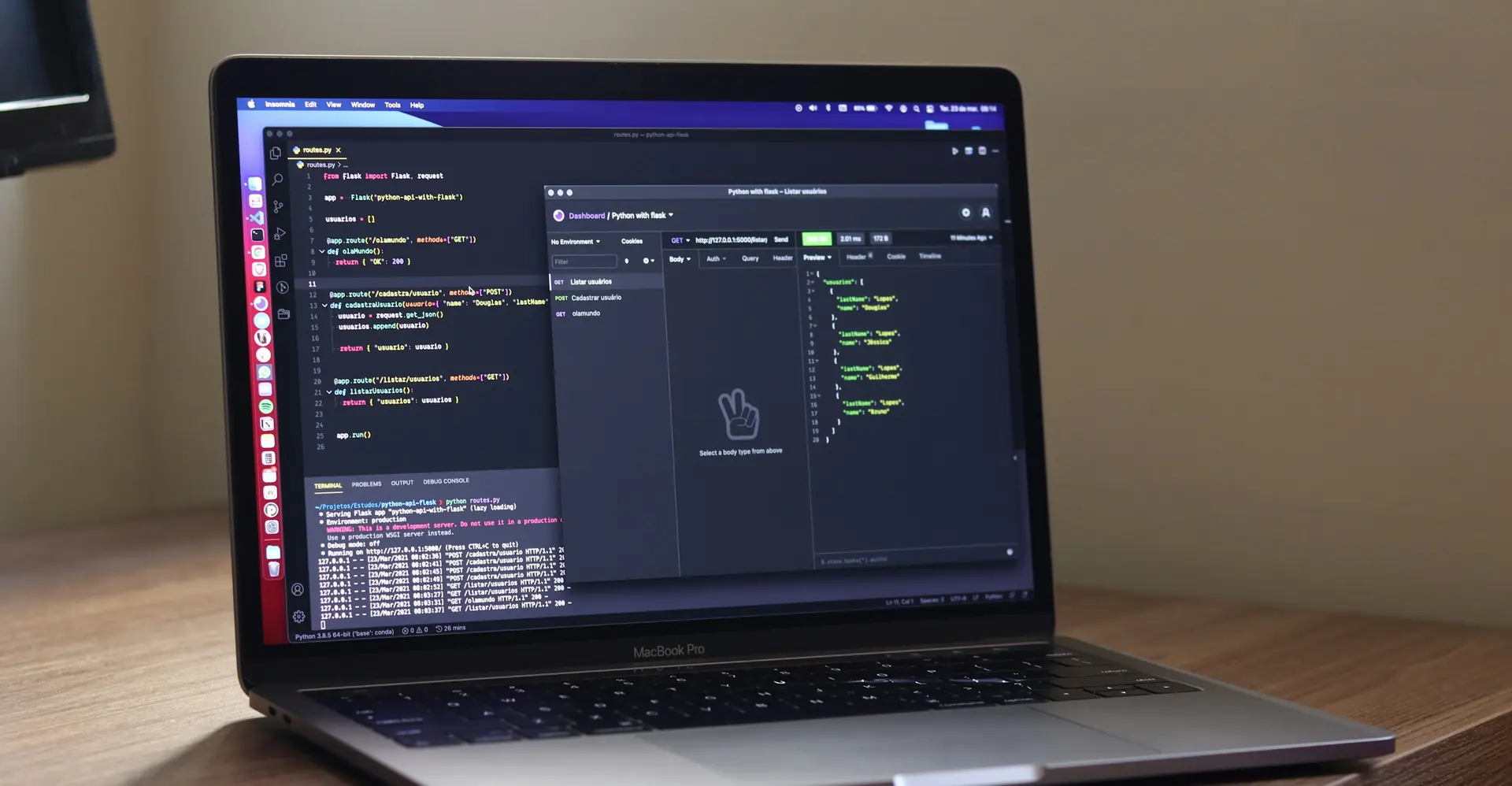 Developer working on Claude API integration code