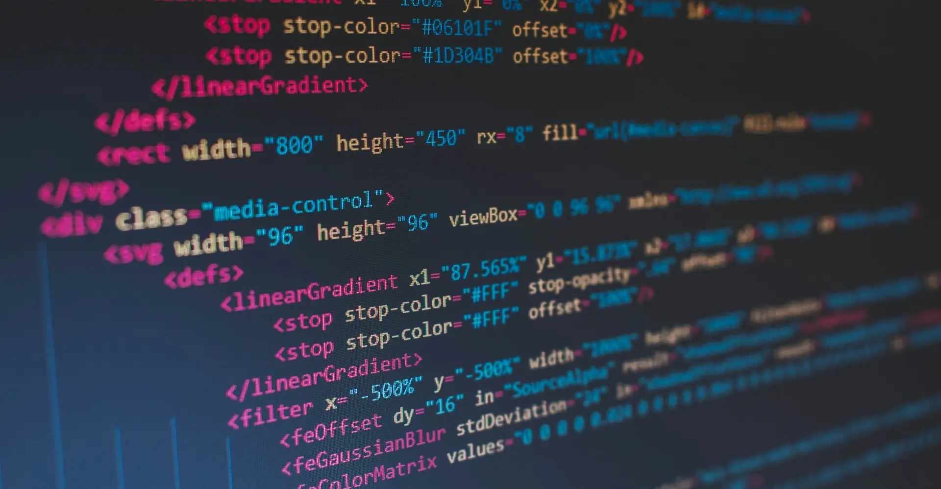 TypeScript code displayed on a monitor