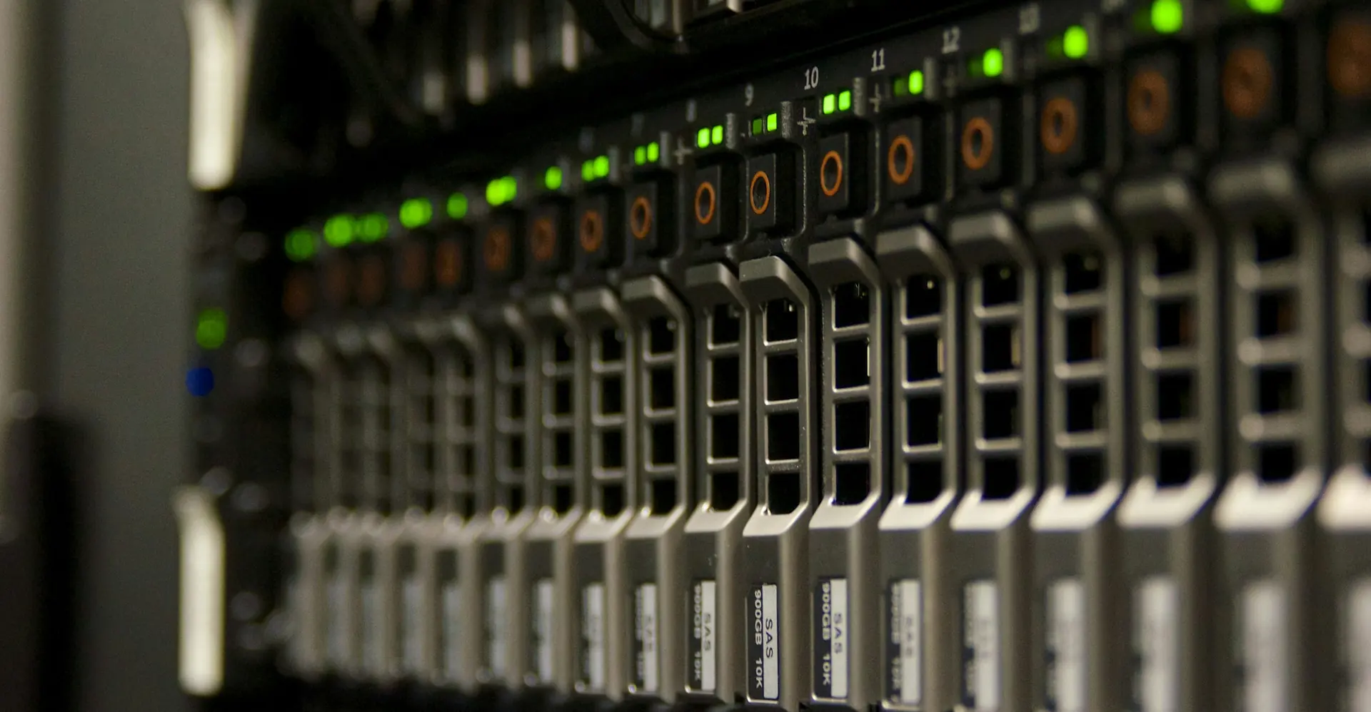 Data centre server racks running inference workloads