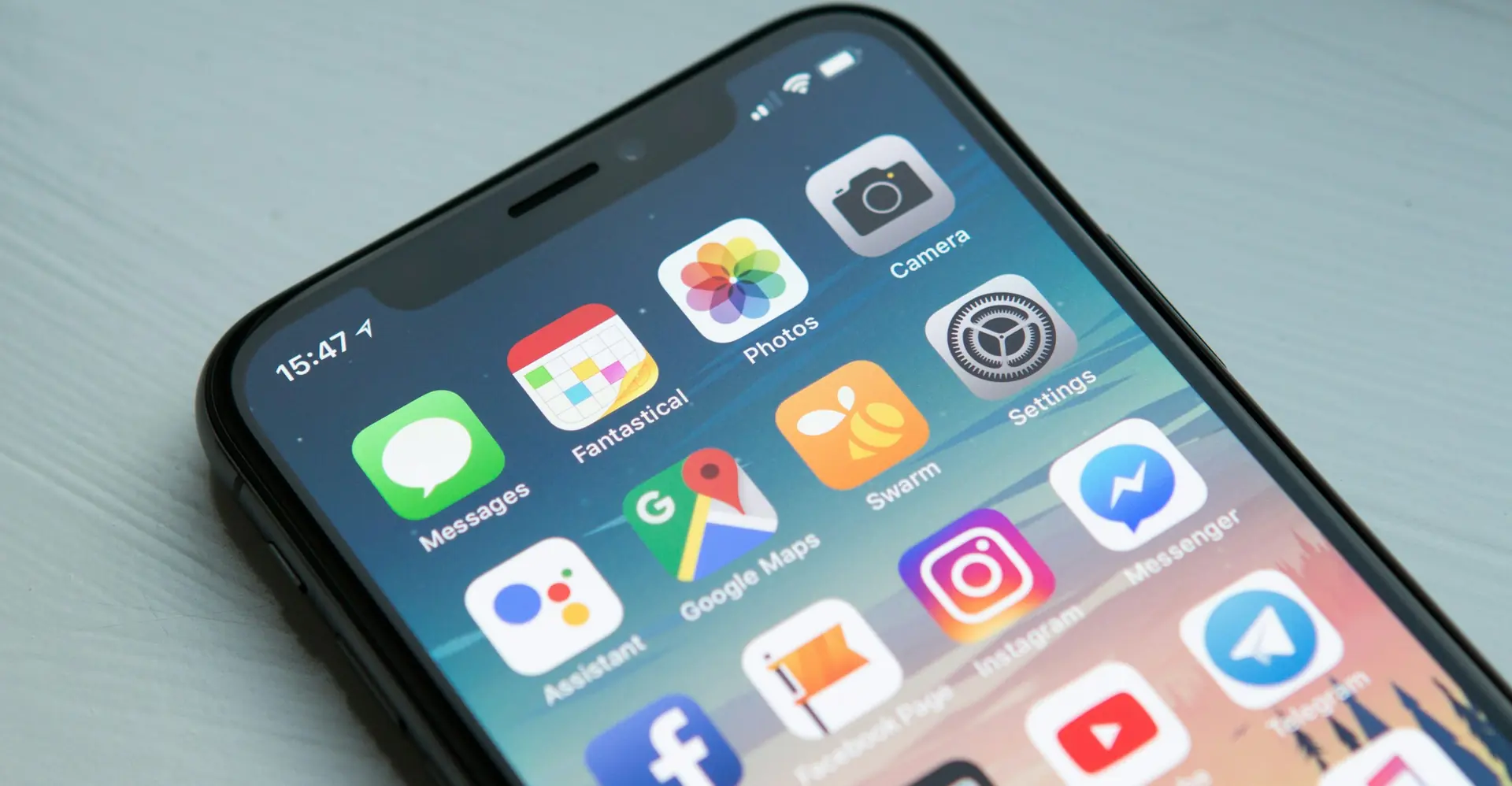 Mobile application design shown on a smartphone