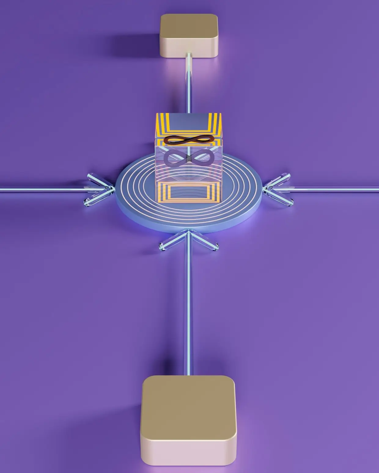 API architecture diagram on a screen