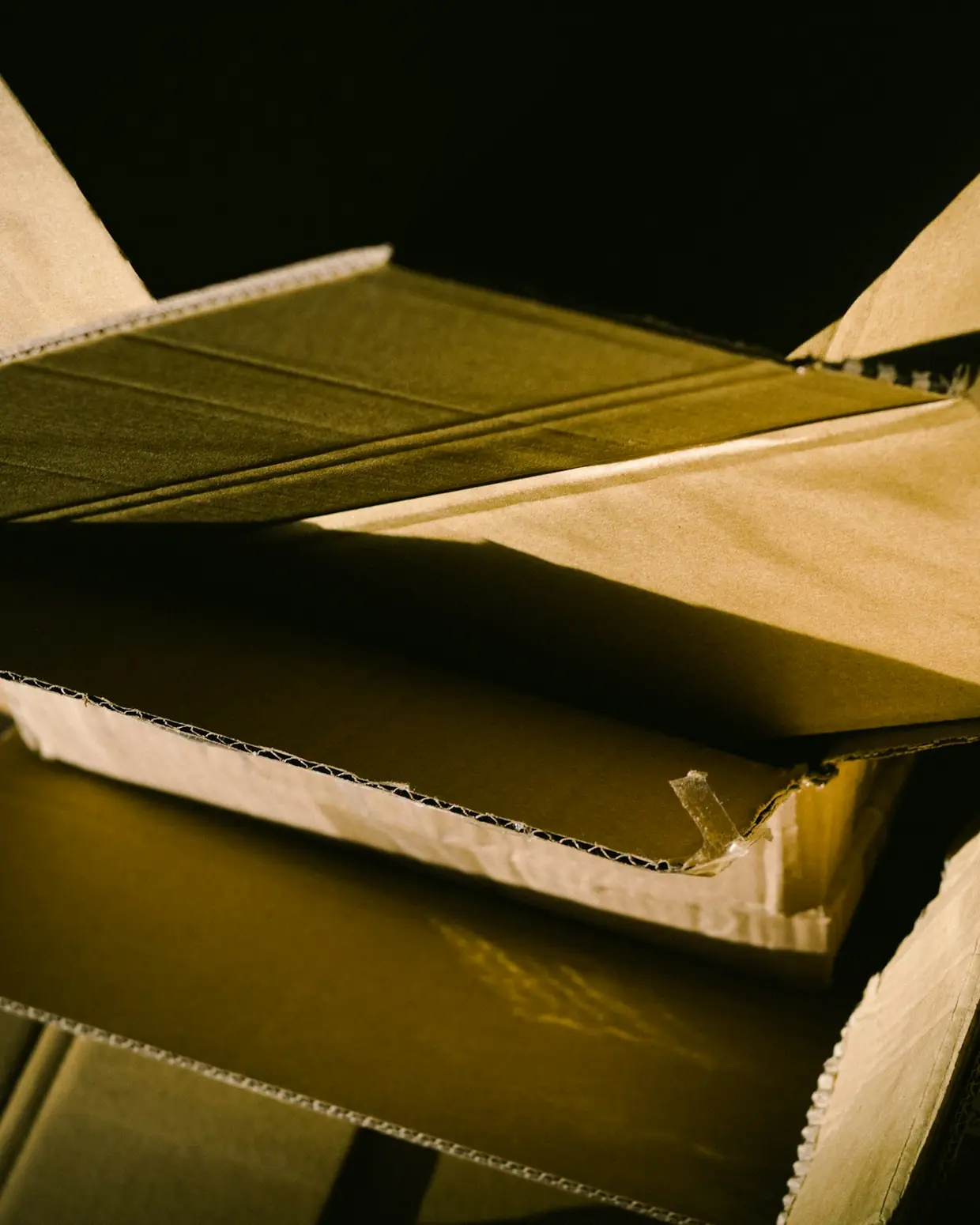 Ecommerce packaging in a warehouse